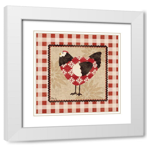 Rustic Roost II White Modern Wood Framed Art Print with Double Matting by Brent, Paul