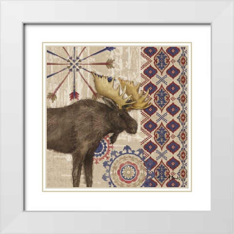 Highlands Ranch II White Modern Wood Framed Art Print with Double Matting by Brent, Paul