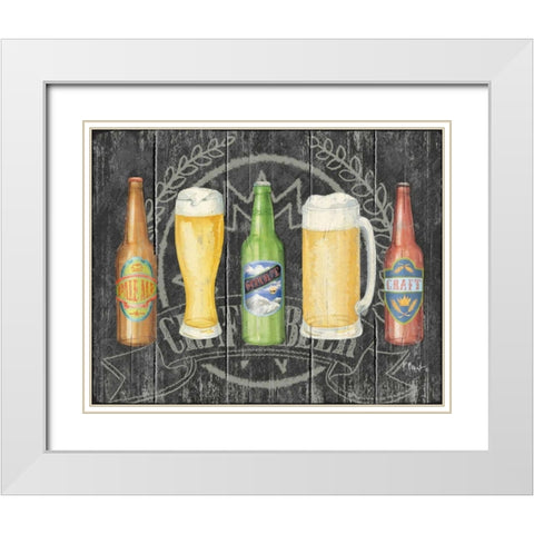 Craft Brew Horizontal White Modern Wood Framed Art Print with Double Matting by Brent, Paul