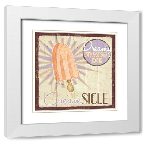 Sweet Treats IV White Modern Wood Framed Art Print with Double Matting by Brent, Paul