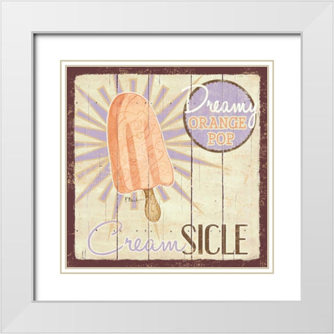 Sweet Treats IV White Modern Wood Framed Art Print with Double Matting by Brent, Paul
