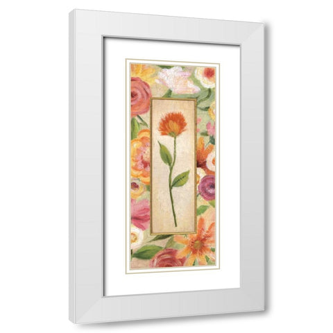 Sweet Romance Panel I White Modern Wood Framed Art Print with Double Matting by Brissonnet, Daphne