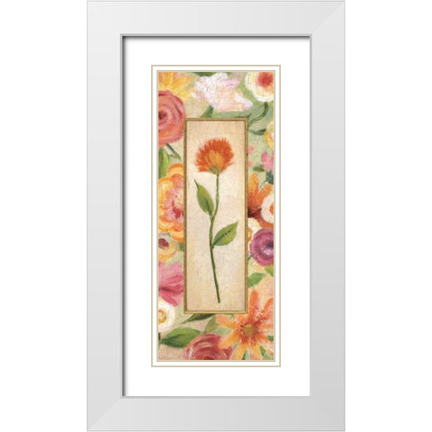 Sweet Romance Panel I White Modern Wood Framed Art Print with Double Matting by Brissonnet, Daphne