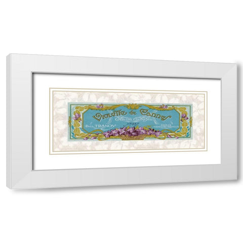 Violette de Cannes White Modern Wood Framed Art Print with Double Matting by Berman, Susan
