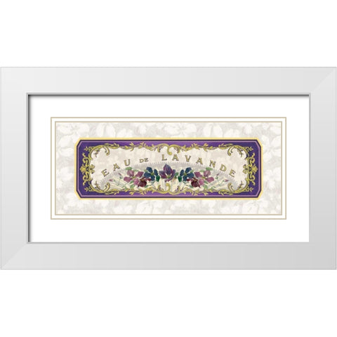Eau de Lavande White Modern Wood Framed Art Print with Double Matting by Berman, Susan