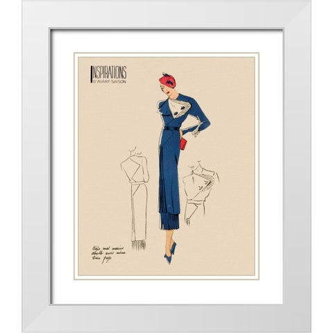 Inspirations I White Modern Wood Framed Art Print with Double Matting by Berman, Susan