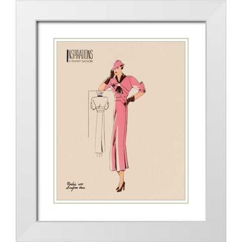 Inspirations II White Modern Wood Framed Art Print with Double Matting by Berman, Susan