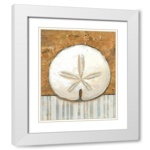 Vintage Shell IV White Modern Wood Framed Art Print with Double Matting by Bates, K.