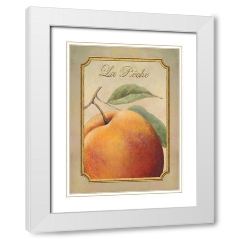 La Peche White Modern Wood Framed Art Print with Double Matting by Corbin, Delphine