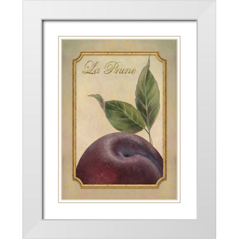 La Prune White Modern Wood Framed Art Print with Double Matting by Corbin, Delphine