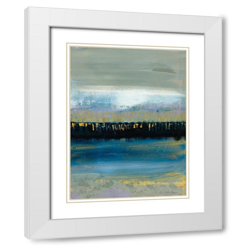 Around Dark White Modern Wood Framed Art Print with Double Matting by Dilbeck, Nikki