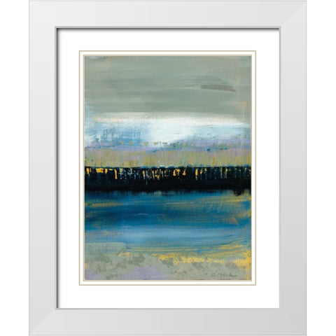 Around Dark White Modern Wood Framed Art Print with Double Matting by Dilbeck, Nikki