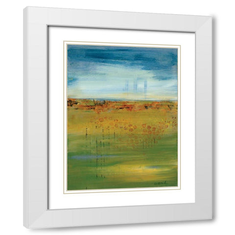Earth:Sky White Modern Wood Framed Art Print with Double Matting by Dilbeck, Nikki