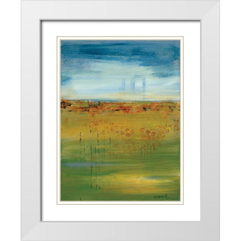 Earth:Sky White Modern Wood Framed Art Print with Double Matting by Dilbeck, Nikki