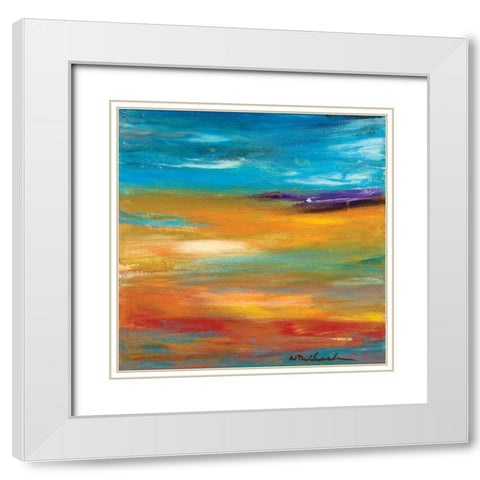 Fall White Modern Wood Framed Art Print with Double Matting by Dilbeck, Nikki