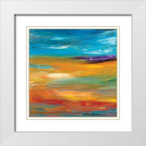 Fall White Modern Wood Framed Art Print with Double Matting by Dilbeck, Nikki