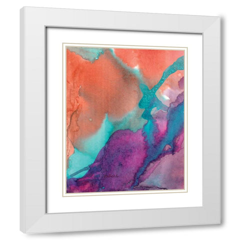 Plum White Modern Wood Framed Art Print with Double Matting by Dilbeck, Nikki