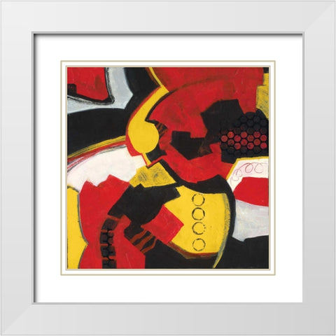 Zowee II White Modern Wood Framed Art Print with Double Matting by Dilbeck, Nikki
