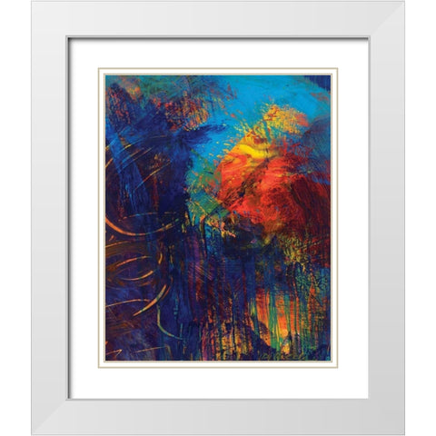 Red Swings By I White Modern Wood Framed Art Print with Double Matting by Dilbeck, Nikki
