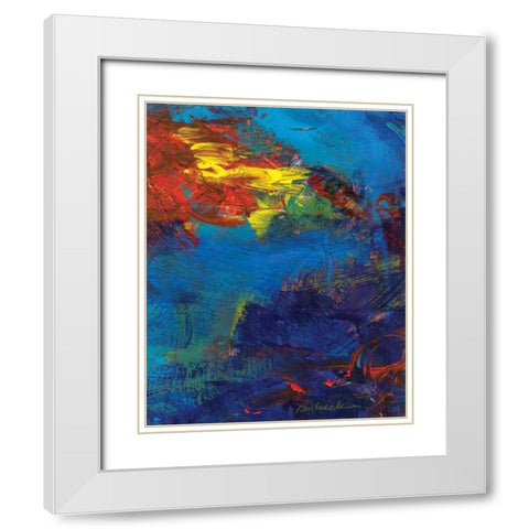 Red Swings By II White Modern Wood Framed Art Print with Double Matting by Dilbeck, Nikki