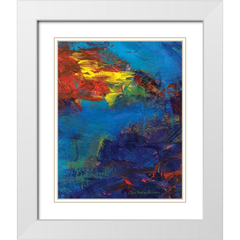 Red Swings By II White Modern Wood Framed Art Print with Double Matting by Dilbeck, Nikki