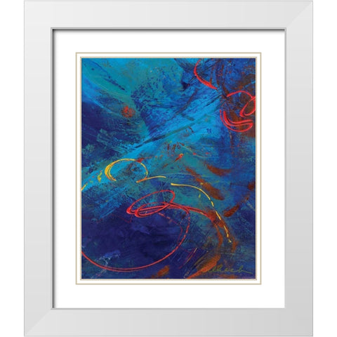 Red Swings By III White Modern Wood Framed Art Print with Double Matting by Dilbeck, Nikki