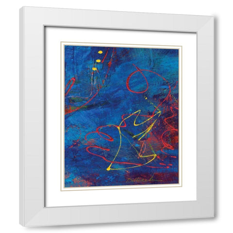 Red Swings By IV White Modern Wood Framed Art Print with Double Matting by Dilbeck, Nikki