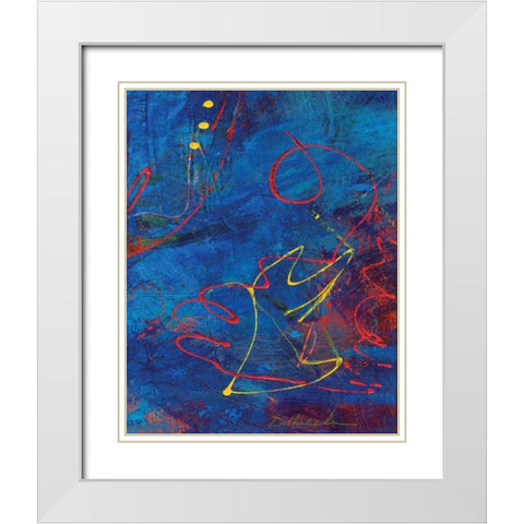 Red Swings By IV White Modern Wood Framed Art Print with Double Matting by Dilbeck, Nikki