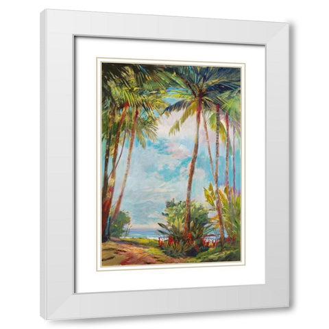Path to Paridise II White Modern Wood Framed Art Print with Double Matting by Delanty, Rick