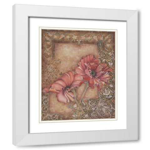 Avalon Romance II White Modern Wood Framed Art Print with Double Matting by Engman, Allyn