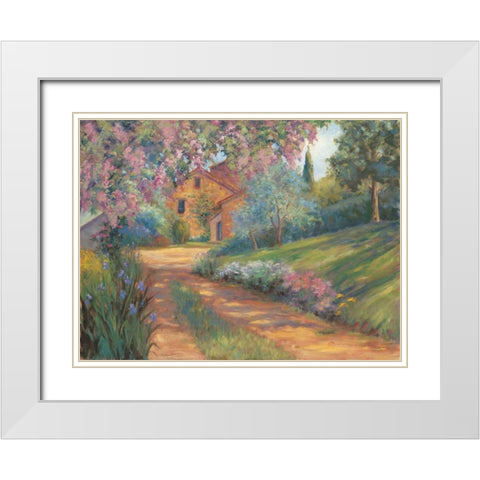 Pepes Farm I White Modern Wood Framed Art Print with Double Matting by Fermanis, Pamela