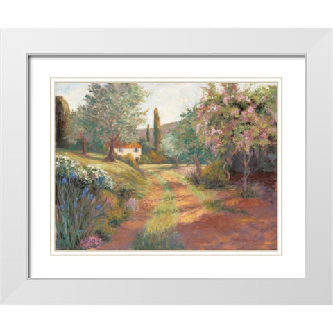 Pepes Farm II White Modern Wood Framed Art Print with Double Matting by Fermanis, Pamela