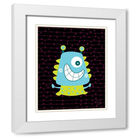 Bumpy White Modern Wood Framed Art Print with Double Matting by Blue Fish