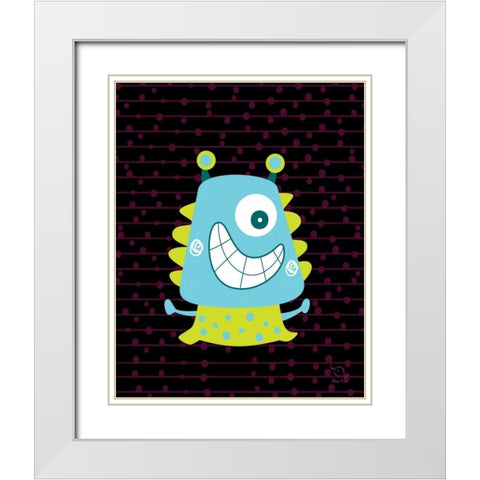 Bumpy White Modern Wood Framed Art Print with Double Matting by Blue Fish