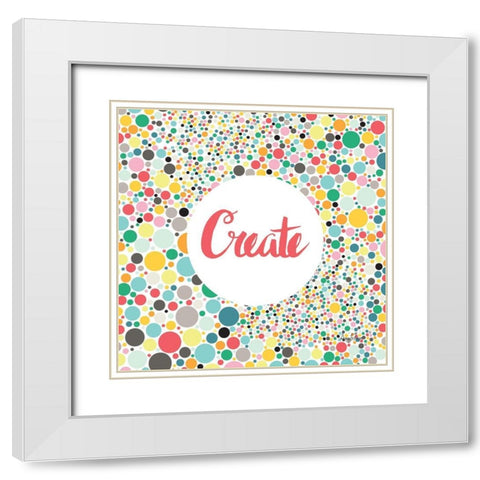 Create White Modern Wood Framed Art Print with Double Matting by Frazer, Amy