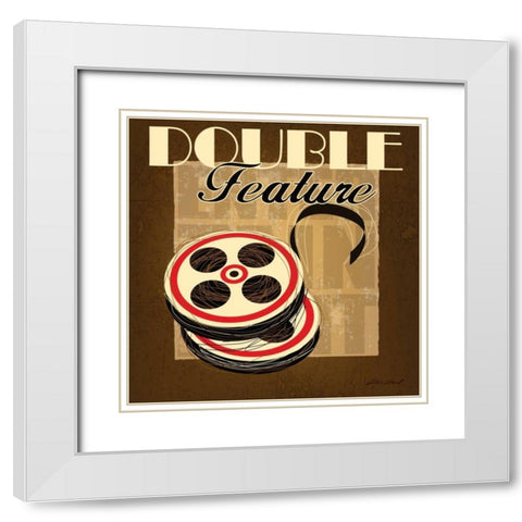 Double Feature White Modern Wood Framed Art Print with Double Matting by Gamel, Stacy