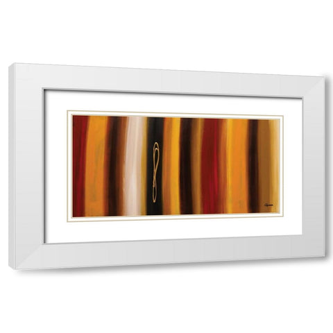 Golden Hour White Modern Wood Framed Art Print with Double Matting by Guedez, Carmen