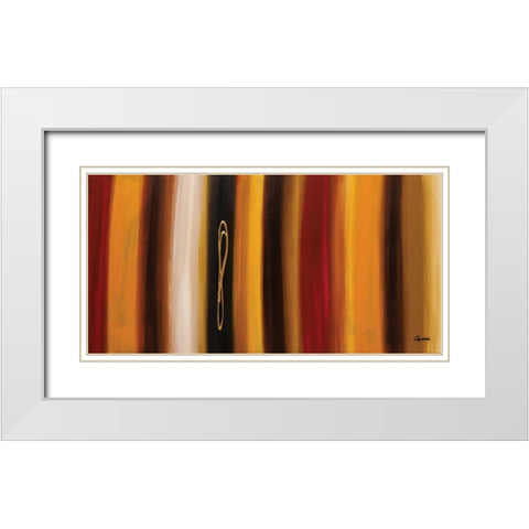 Golden Hour White Modern Wood Framed Art Print with Double Matting by Guedez, Carmen
