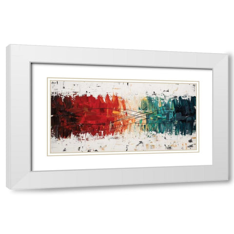 Crystal Clear I White Modern Wood Framed Art Print with Double Matting by Guedez, Carmen