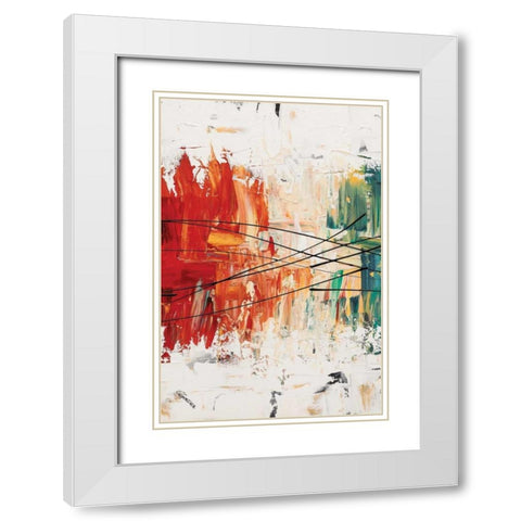 Crystal Clear III White Modern Wood Framed Art Print with Double Matting by Guedez, Carmen