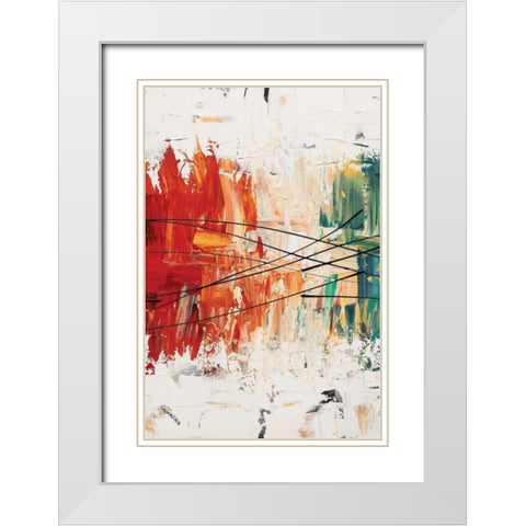 Crystal Clear III White Modern Wood Framed Art Print with Double Matting by Guedez, Carmen