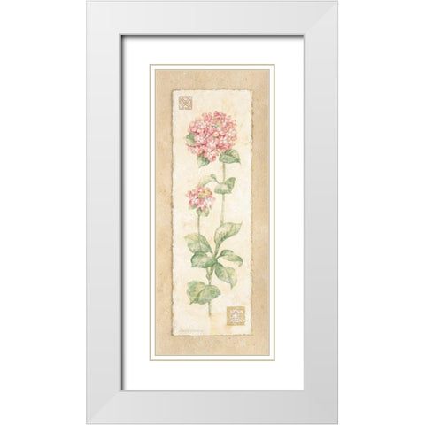 Hydrangea White Modern Wood Framed Art Print with Double Matting by Gladding, Pamela