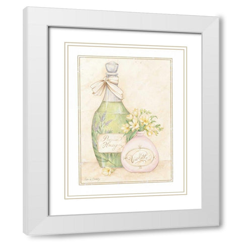 Persian Honey White Modern Wood Framed Art Print with Double Matting by Gladding, Pamela