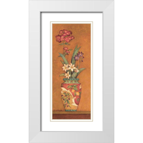 Pavan IV White Modern Wood Framed Art Print with Double Matting by Gladding, Pamela