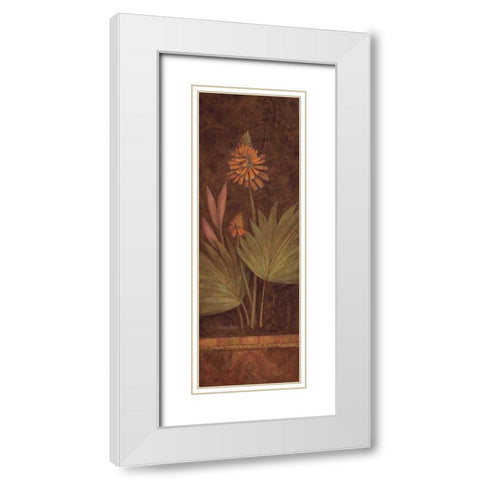 Silk Road Passage I White Modern Wood Framed Art Print with Double Matting by Gladding, Pamela