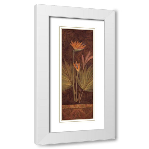 Silk Road Passage II White Modern Wood Framed Art Print with Double Matting by Gladding, Pamela