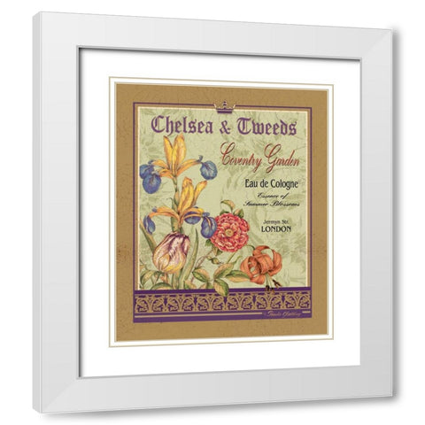 Coventry Garden White Modern Wood Framed Art Print with Double Matting by Gladding, Pamela