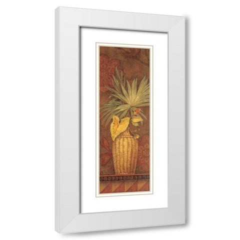 Cayo Largo II White Modern Wood Framed Art Print with Double Matting by Gladding, Pamela