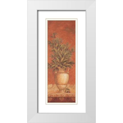Tuscan Reverie I White Modern Wood Framed Art Print with Double Matting by Gladding, Pamela