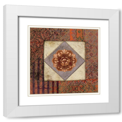 Lavender Archivae White Modern Wood Framed Art Print with Double Matting by Gladding, Pamela